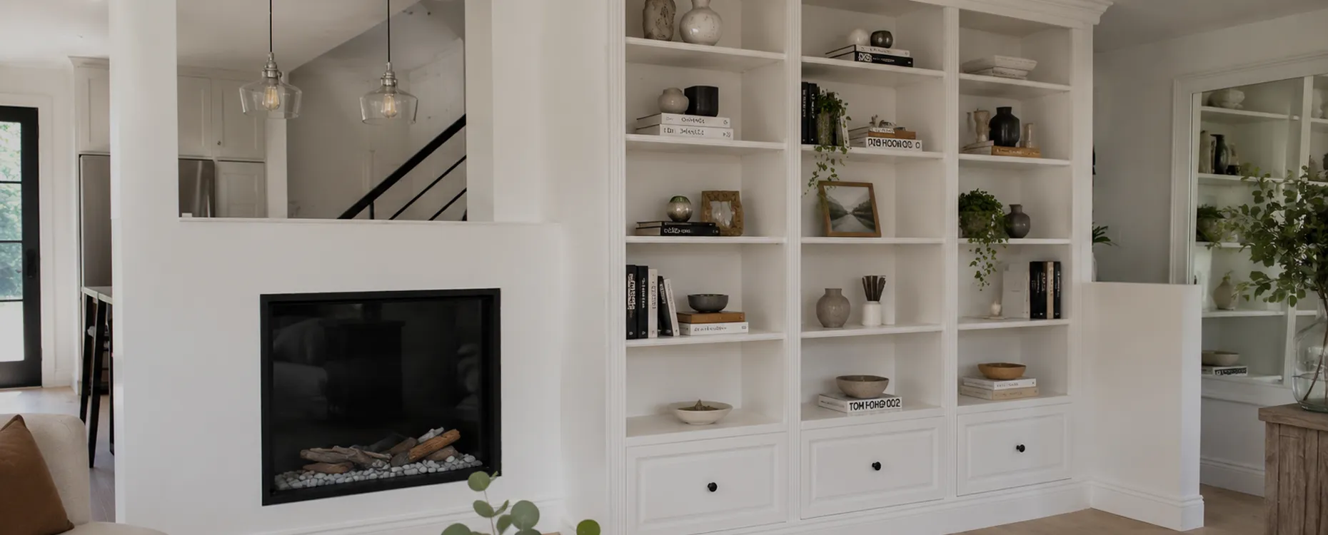 Bibliothèque en bois sur mesure