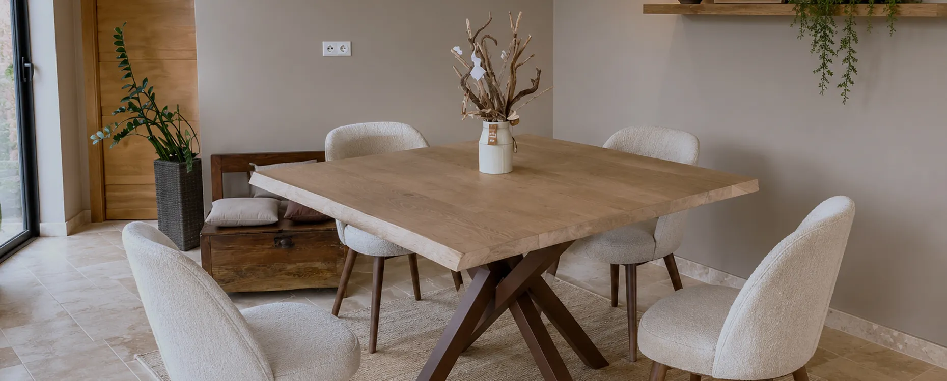 Table en bois massif sur mesure
